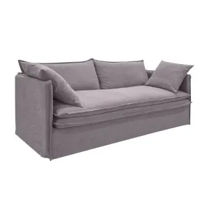 Palm Beach 3 Seater Slip Cover Sofa - Slate Grey Linen by CAFE Lighting & Living, a Sofas for sale on Style Sourcebook