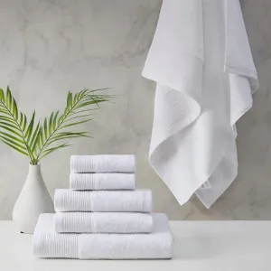 Cloud Linen Retreat Cotton Tencel Antimicrobial 6 Piece White Towel Pack by null, a Towels & Washcloths for sale on Style Sourcebook