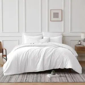 Renee Taylor 700 Thread Count Tencel Lyocell Fibre and Cotton White Quilt Cover Set by null, a Quilt Covers for sale on Style Sourcebook