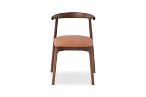 Ollie Dining Chair, Tan/Walnut, by Lounge Lovers by Lounge Lovers, a Dining Chairs for sale on Style Sourcebook