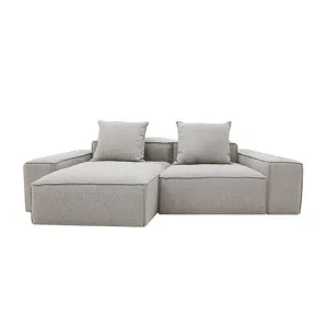 Riley Boucle Pumice Modular Sofa - 2 Seater Chaise by James Lane, a Sofas for sale on Style Sourcebook