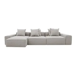 Riley Boucle Pumice Modular Sofa - 3 Seater Chaise by James Lane, a Sofas for sale on Style Sourcebook