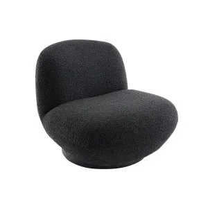 Felicity Swivel Occasional Chair - Black Onyx Boucle by CAFE Lighting & Living, a Chairs for sale on Style Sourcebook