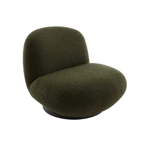 Felicity Swivel Occasional Chair - Green Boucle by CAFE Lighting & Living, a Chairs for sale on Style Sourcebook