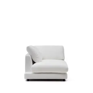 Gala left chaise longue in white, 193 x 105 cm by Kave Home, a Sofas for sale on Style Sourcebook