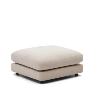 Gala beige footrest 90 x 90 cm by Kave Home, a Stools for sale on Style Sourcebook