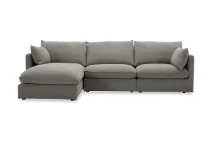 Loft Mini Left Chaise Sofa, Grey, by Lounge Lovers by Lounge Lovers, a Sofas for sale on Style Sourcebook