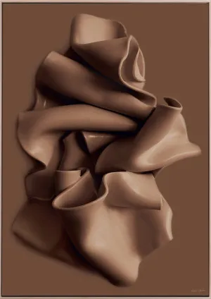 Petals & Curves - Chocolate by Adele Naidoo, a Prints for sale on Style Sourcebook