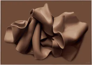 Petals & Curves - Chocolate - Landscape by Adele Naidoo, a Prints for sale on Style Sourcebook