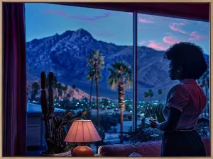 An Evening in Palm Springs Canvas Art Print by Urban Road, a Prints for sale on Style Sourcebook