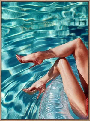 Country Club Pool Canvas Art Print by Urban Road, a Prints for sale on Style Sourcebook