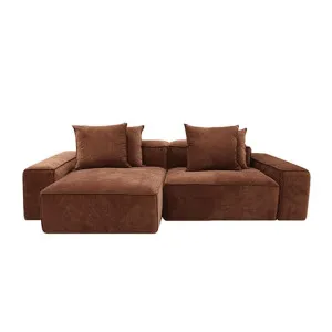 Riley Muse Rust Modular Sofa - 2 Seater Chaise by James Lane, a Sofas for sale on Style Sourcebook