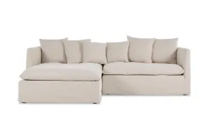 Santa Monica Left Chaise Sofa, Florence Stone, by Lounge Lovers by Lounge Lovers, a Sofas for sale on Style Sourcebook