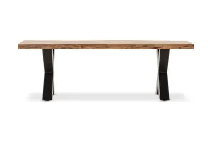 Dakota Cross Bench, Teak, by Lounge Lovers by Lounge Lovers, a Chairs for sale on Style Sourcebook