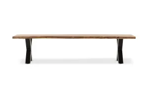 Dakota Cross Bench, Teak, by Lounge Lovers by Lounge Lovers, a Chairs for sale on Style Sourcebook