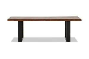 Dakota U Bench, Walnut, by Lounge Lovers by Lounge Lovers, a Chairs for sale on Style Sourcebook