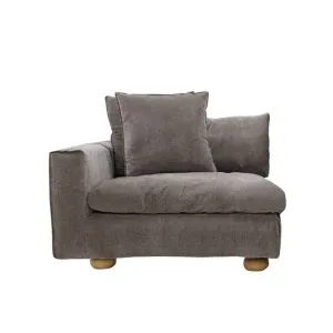 Tully Muse Mink Left Arm Facing Chair Module by James Lane, a Sofas for sale on Style Sourcebook