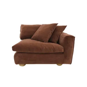 Tully Muse Rust Right Arm Facing Chair Module by James Lane, a Sofas for sale on Style Sourcebook