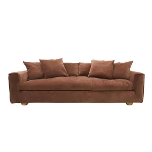 Tully Muse Rust Sofa - 3.5 Seater by James Lane, a Sofas for sale on Style Sourcebook