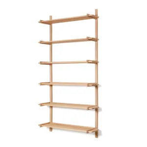 Sitra modular shelf, 6 solid oak wood shelves in a natural finish, 110 cm, FSC Mix Credit by Kave Home, a Cabinets, Chests for sale on Style Sourcebook