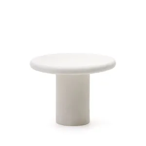 Addaia Round Table in White Cement Ø90 cm by Kave Home, a Tables for sale on Style Sourcebook