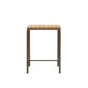 Salguer solid acacia & brown steel bar table, outdoor suitable, 70 x 70 cm FSC 100% by Kave Home, a Tables for sale on Style Sourcebook