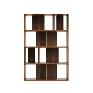 Litto set of 6 modular shelving units in walnut wood veneer, 101 x 152 cm by Kave Home, a Cabinets, Chests for sale on Style Sourcebook