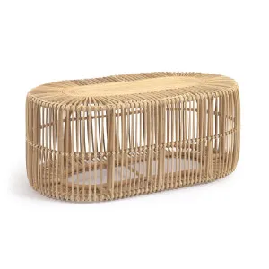 Lael coffee table in rattan with natural finish Ø 110 x 60 cm by Kave Home, a Coffee Table for sale on Style Sourcebook