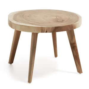 Wellcres solid rain tree wood side table, Ø 65 cm by Kave Home, a Side Table for sale on Style Sourcebook