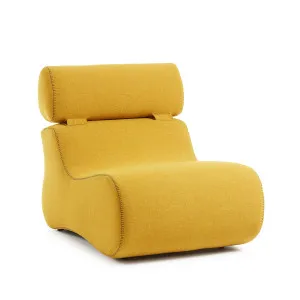 Club armchair in mustard by Kave Home, a Chairs for sale on Style Sourcebook