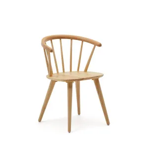 Trise MDF and solid rubber wood chair with natural lacquer by Kave Home, a Dining Chairs for sale on Style Sourcebook