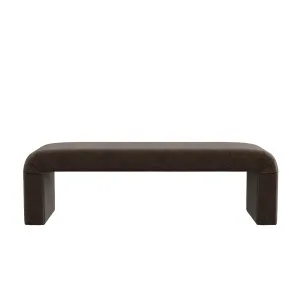 Felix Bench Seat - Bison Brown Mottled Velvet by Urban Road, a Benches for sale on Style Sourcebook