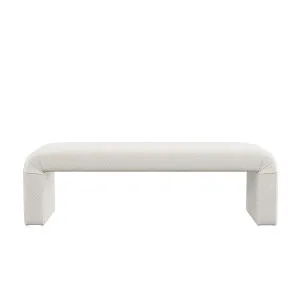 Felix Bench Seat - White Boucle by Urban Road, a Benches for sale on Style Sourcebook