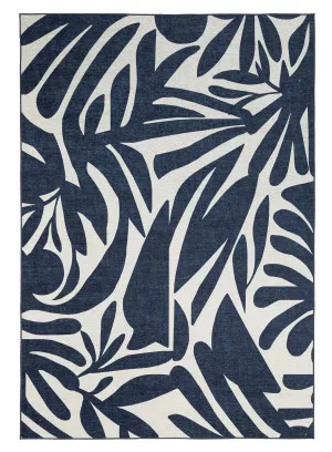 Damaris Blue Grey Cream Indoor Outdoor Washable Rug by Miss Amara, a Other Rugs for sale on Style Sourcebook