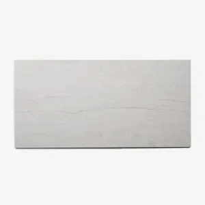 Bianco Josie Cross Cut Travertine Tile Tech grip 300 x 600 x 10mm Porcelain by The Blue Space, a Porcelain Tiles for sale on Style Sourcebook