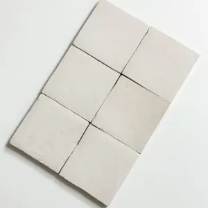 White Evelyn Handmade Zellige 100 x 100 x 12mm by The Blue Space, a Moroccan Look Tiles for sale on Style Sourcebook