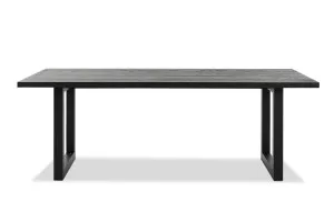 Bronte Natural Dining Table, Black, by Lounge Lovers by Lounge Lovers, a Dining Tables for sale on Style Sourcebook