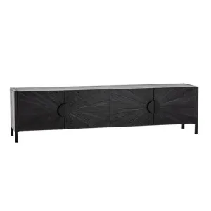 Adaline 2.1m Wooden TV Entertainment Unit - Black by Interior Secrets - AfterPay Available by Interior Secrets, a Entertainment Units & TV Stands for sale on Style Sourcebook