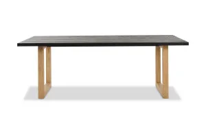 Bronte Brushed Dining Table, Black/Brushed, by Lounge Lovers by Lounge Lovers, a Dining Tables for sale on Style Sourcebook