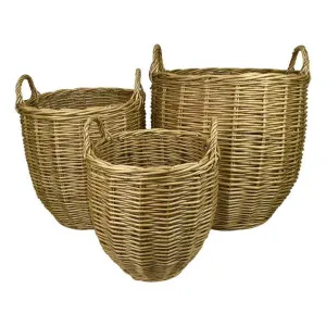 Lika Baskets Set of 3 52x51cm in Natural by OzDesignFurniture, a Baskets & Boxes for sale on Style Sourcebook