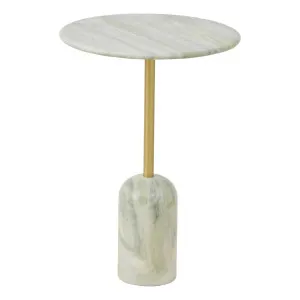 Belmont Side Table 38x50cm in Green/Gold by OzDesignFurniture, a Side Table for sale on Style Sourcebook