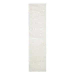 Lotus Abbey Rug 80x300cm in Off White by OzDesignFurniture, a Contemporary Rugs for sale on Style Sourcebook