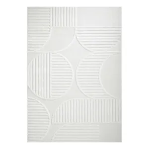 Lotus Leo Rug 160x230cm in Off White by OzDesignFurniture, a Contemporary Rugs for sale on Style Sourcebook