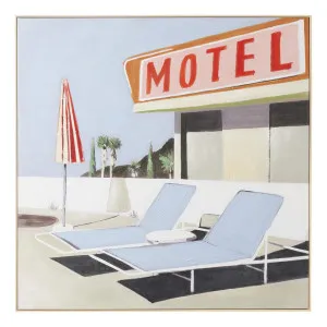 Poolside Box Framed Canvas in 100 x 100cm by OzDesignFurniture, a Painted Canvases for sale on Style Sourcebook