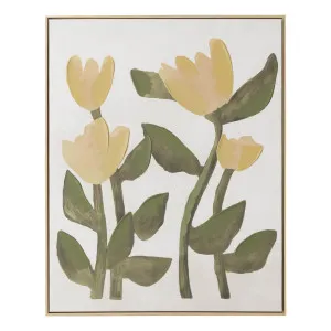 Tulips Box Framed Canvas in 60 x 75cm by OzDesignFurniture, a Painted Canvases for sale on Style Sourcebook