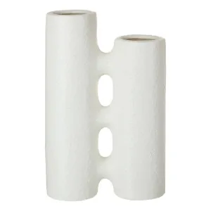 Zephyr Vessel 20.5x35.5cm in White by OzDesignFurniture, a Vases & Jars for sale on Style Sourcebook