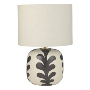 Aleah Table Lamp38x59cm in Black/Natural by OzDesignFurniture, a Table & Bedside Lamps for sale on Style Sourcebook