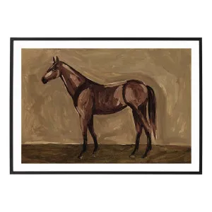 Painted Steed Framed Print in 45 x 33cm by OzDesignFurniture, a Prints for sale on Style Sourcebook