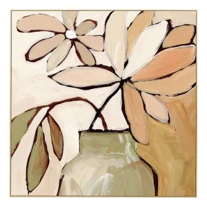 Vase Arrangement Box Framed Canvas in 62 x 62cm by OzDesignFurniture, a Painted Canvases for sale on Style Sourcebook