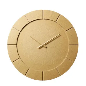 Dakari Wall Clock Gold - 60cm x 5cm by James Lane, a Clocks for sale on Style Sourcebook